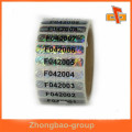 Guangzhou Hersteller Großhandel benutzerdefinierte glänzend gedruckt Aluminiumfolie Barcode-Label